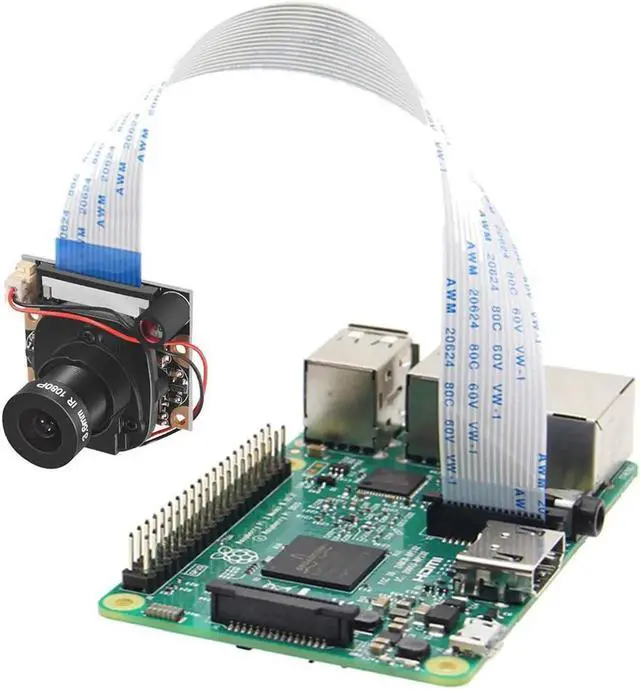 Alt view image 3 of 7 - Raspberry Pi 3 2 Model B B Plus A+ Camera Module with Automatic IR-Cut Night Vision Camera Video Module Adjustable Focus 5MP OV5647 Sensor 1080p HD Webcam Camera for Raspberry Pi 2 3 Model B Model B+
