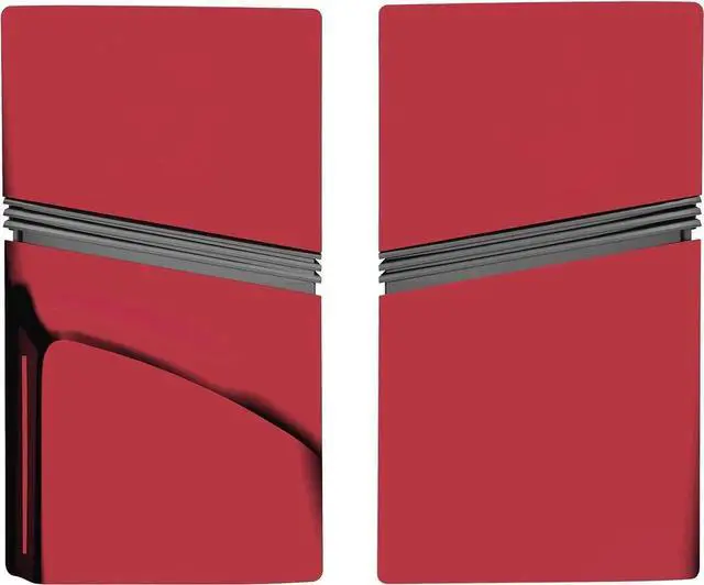 Alt view image 7 of 7 - FacePlates for PS5 Pro Disc Edition Cover Plate for PS5 Pro Premium ABS Replacement Plates Anti-Scratch Dustproof Protective Shell Case for PlayStation 5 Pro Disc Version Red