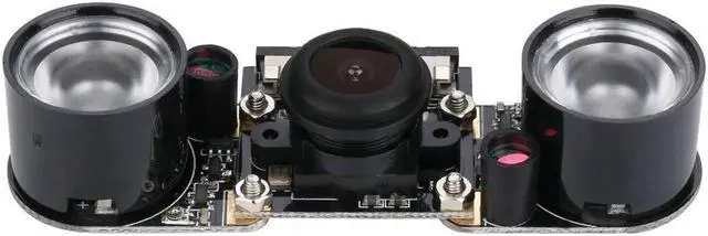 Alt view image 2 of 4 - For Raspberry Pi 3 Model B Plus Camera Module Fisheye Wide Angle 5MP 1080p Night Vision Camera Module for Raspberry Pi 3 Model B+ and Raspberry Pi Model B
