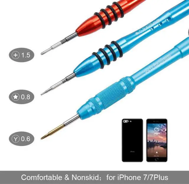 Alt view image 6 of 7 - 16Pcs Cell Phone Repair Tool Kit for iPhone Precision Screwdriver Set with Magnetizer Demagnetizer Tool & Opening Pry Tools for iPhone 11 Pro Max XS X 8 Plus 7 Plus 6S 6 5S 5 5C 4S iPod iTouch