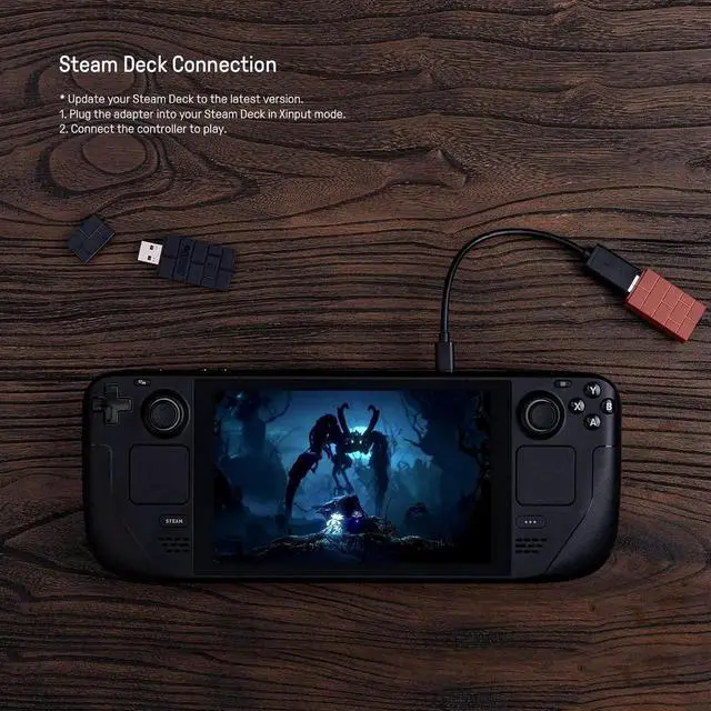 Alt view image 7 of 7 - 8Bitdo Wireless USB Adapter 2 for Switch/Switch2, Windows, Mac & Raspberry Pi, Compatible with Xbox Series X/S, Xbox One, Switch Pro, PS5 Controller and More with OTG Adapter Black