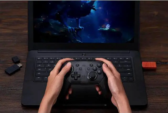 Alt view image 4 of 7 - 8Bitdo Wireless USB Adapter 2 for Switch/Switch2, Windows, Mac & Raspberry Pi, Compatible with Xbox Series X/S, Xbox One, Switch Pro, PS5 Controller and More with OTG Adapter