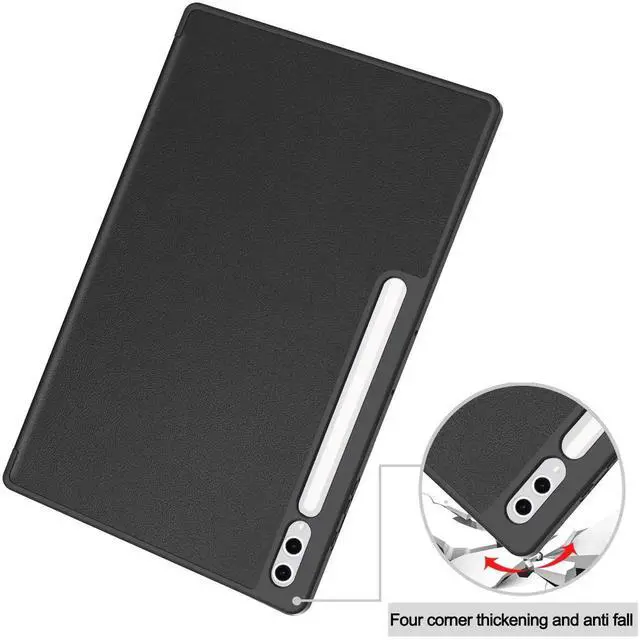 Alt view image 5 of 7 - Case for Samsung Galaxy Tab S10 Ultra 2024/ S9 Ultra 2023/ S8 Ultra 2022 14.6 Inch, Slim Smart Stand Cover Protective Cover with Pencil Holder, Stand, Universal Stylus Pen