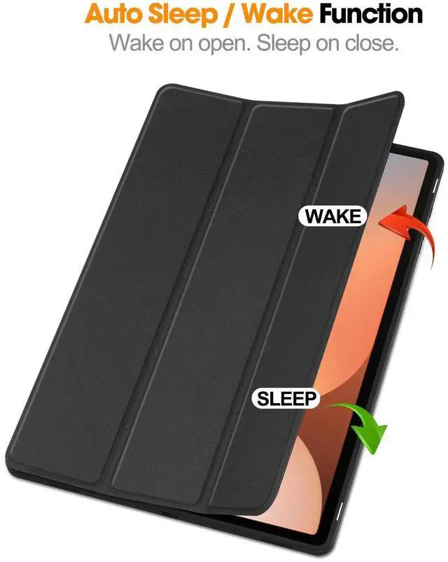 Alt view image 7 of 7 - Case for Samsung Galaxy Tab S10 Ultra 2024/ S9 Ultra 2023/ S8 Ultra 2022 14.6 Inch, Slim Smart Stand Cover Protective Cover with Pencil Holder, Stand, Universal Stylus Pen