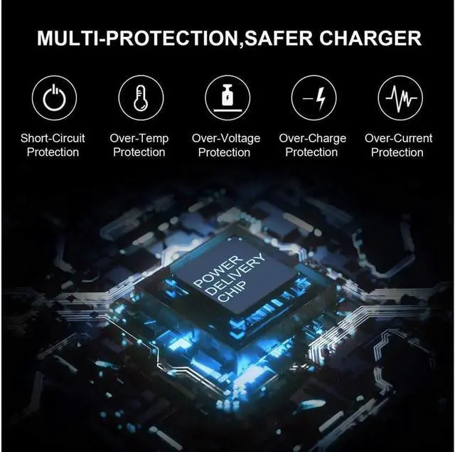 Alt view image 2 of 7 - Smart Blue Tip 65W 45W AC Adapter Power Supply Laptop Charger for HP Chromebook,Stream,X360 Pavilion, Envy,Spectre, Elitebook, ProBook, and More