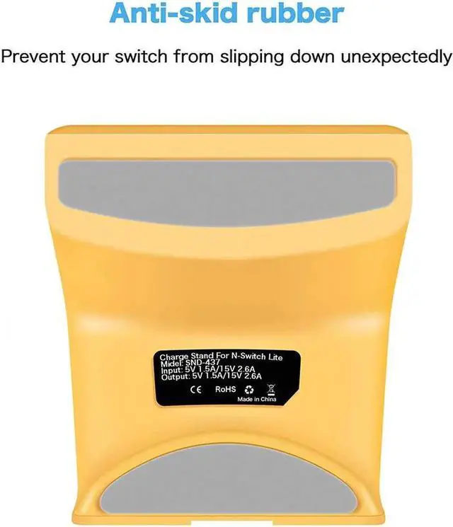 Alt view image 2 of 6 - Nintendo Switch Dock Mini Portable Charging Stand with USB Type C Port Replacement Charging Dock Station for Nintendo Switch and Switch Lite