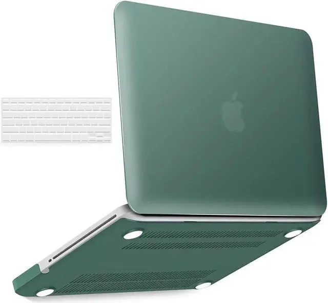 Main image of Compatible with MacBook Pro 13 Inch case A1278 Release 2012-2008, Plastic Hard Shell Case with Keyboard Cover for Apple Old Version Mac Pro 13 with CD-ROM Green