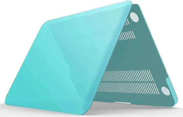 Alt view image 4 of 5 - Compatible with MacBook Pro 13 Inch case A1278 Release 2012-2008, Plastic Hard Shell Case with Keyboard Cover for Apple Old Version Mac Pro 13 with CD-ROM Turquoise