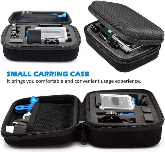 Alt view image 5 of 6 - Protective Carrying Case for GoPro Hero 6 Hero 5 4 3 3+ 2 1 GoPro And Accessories Case Black