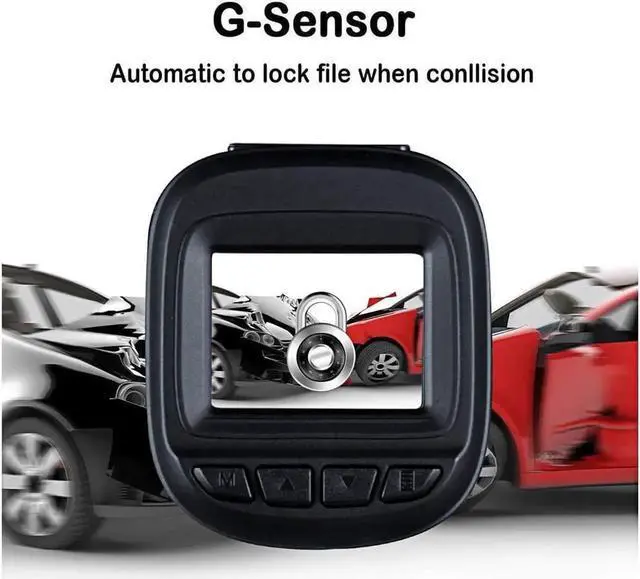 Alt view image 4 of 6 - Dash Cam 1080P Car DVR Dashboard Camera Recorder Full HD with 1.5" LCD Screen 150° Wide Angle Night Vision Loop Recording for Cars