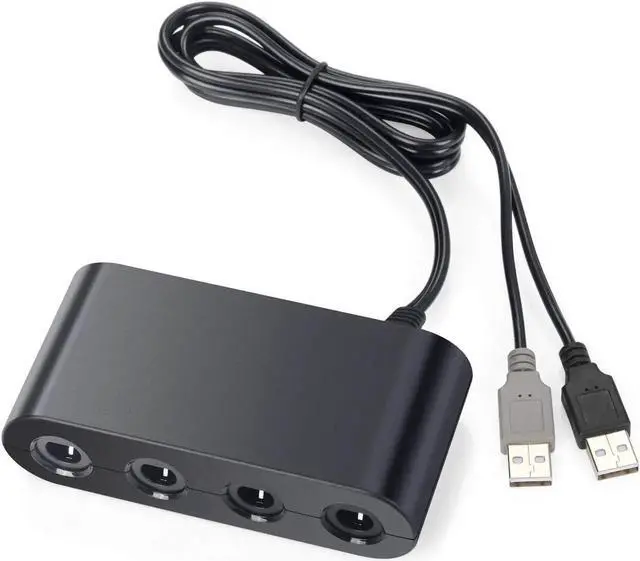 Main image of Gamecube Controller Adapter for Nintendo Switch Wii U PC Super Smash Ultimat 4 Ports 2019 Version with Turbo Mode No Driver Needed Provide Best Super Smash Bros Game Switch