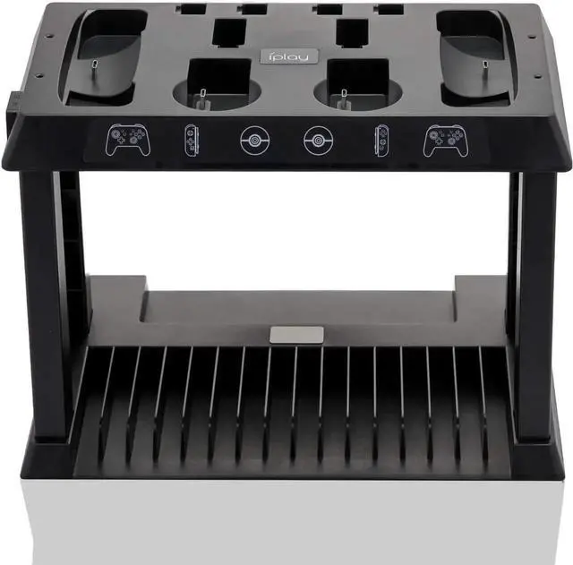 Alt view image 4 of 7 - Charging Dock for Nintendo Switch Joy Cons Pro Controllers and Poke Ball Plus Controllers Organizer for Nintendo Switch Accessories with LED Indicators
