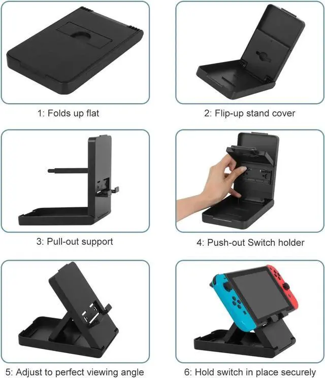 Alt view image 6 of 7 - Nintendo Switch Stand -Compact Adjustable Stand for Nintendo Switch