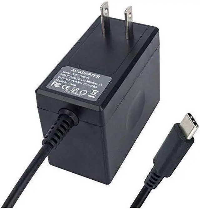Alt view image 3 of 6 - Charger for Nintendo Switch,AC adapter for Nintendo Switch - Fast Travel Wall Charger with 5FT USB Type C Cable 15V/2.6A Power Supply for Nintendo Switch Supports TV Mode and Dock Station