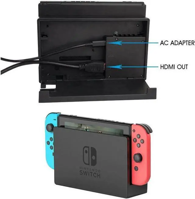 Alt view image 5 of 6 - Charger for Nintendo Switch,AC adapter for Nintendo Switch - Fast Travel Wall Charger with 5FT USB Type C Cable 15V/2.6A Power Supply for Nintendo Switch Supports TV Mode and Dock Station