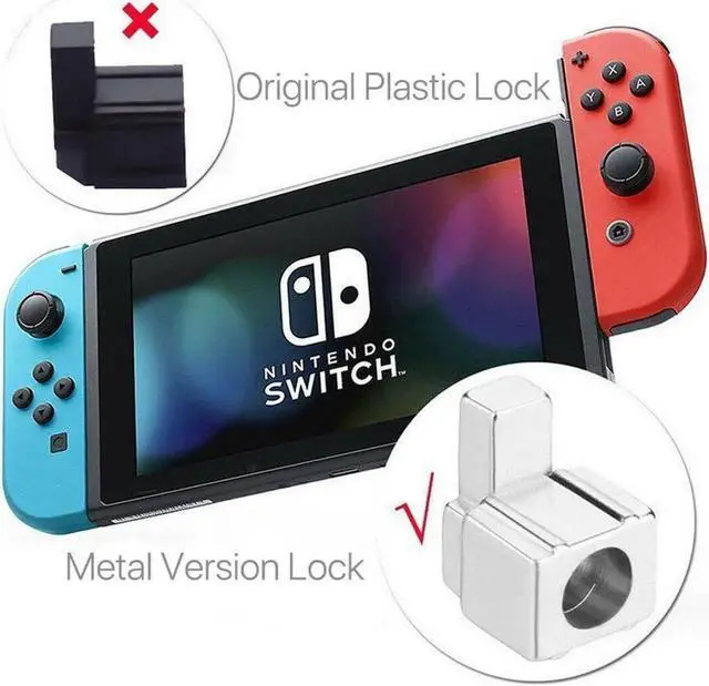 Alt view image 5 of 7 - Joy-Con Metal Buckles Replacement Parts for Nintendo Switch Joy Con Repair Replacement Latches Left and Right Lock Buckles with Screwdrivers