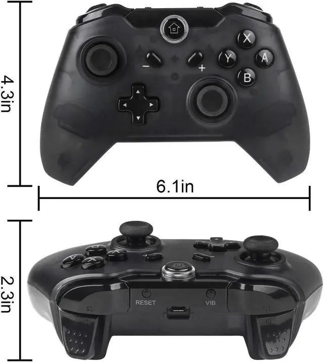 Alt view image 6 of 7 - Werleo Switch Pro Controller Wireless Controller Compatible with Nintendo Switch Supports Gyro Axis Function & Dual Shock