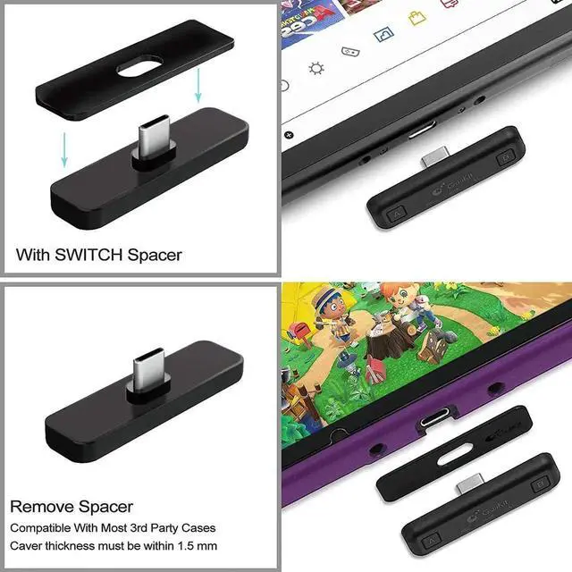 Alt view image 4 of 7 - GuliKit Route Air Pro Bluetooth Adapter for Nintendo Switch/Switch OLED/Switch Lite PS5 PS4 PC, Wireless Audio Transmitter with aptX LL, Support in-Game Voice Chat, Connect Bluetooth Headphones