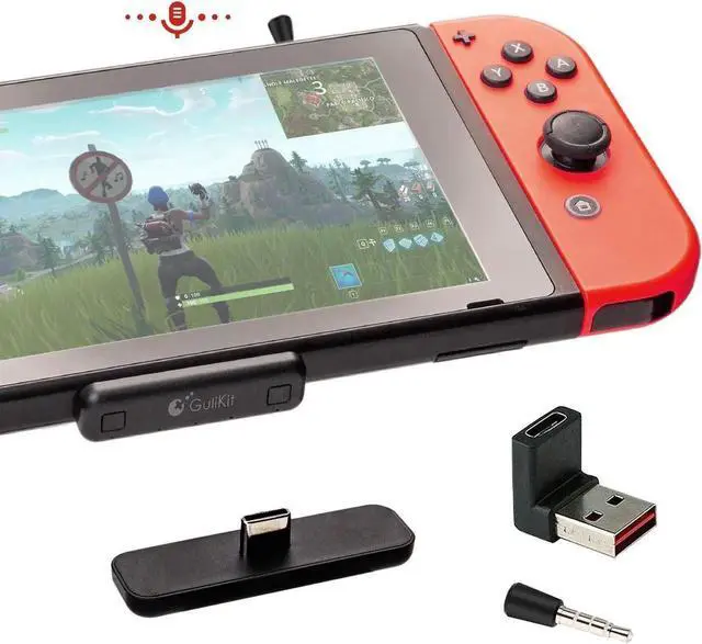 Main image of GuliKit Route Air Pro Bluetooth Adapter for Nintendo Switch/Switch OLED/Switch Lite PS5 PS4 PC, Wireless Audio Transmitter with aptX LL, Support in-Game Voice Chat, Connect Bluetooth Headphones