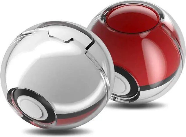 Alt view image 3 of 7 - Protective Case for Nintendo Switch Pokeball Plus Controller Accessories Hard Cover Case for Switch Pokeball Childern Kids Poke Ball Plus Pikachu Eevee Case Clear