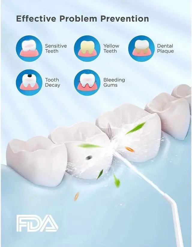 Alt view image 4 of 7 - Water Flosser Cordless Teeth Cleaner with 3 Modes 4 Jets, Portable Dental Oral Irrigator, IPX7 Waterproof and USB Rechargeable with 300ML Water Tank for Travel Home Braces and Bridges Care