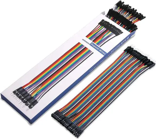 Alt view image 3 of 5 - Werleo 120pcs Multicolored Dupont Wire 40pin Male to Female 40pin Male to Male 40pin Female to Female Breadboard Jumper Wires Ribbon Cables Kit for arduino