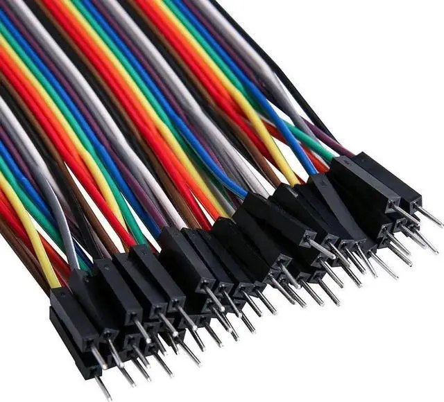 Alt view image 4 of 5 - Werleo 120pcs Multicolored Dupont Wire 40pin Male to Female 40pin Male to Male 40pin Female to Female Breadboard Jumper Wires Ribbon Cables Kit for arduino