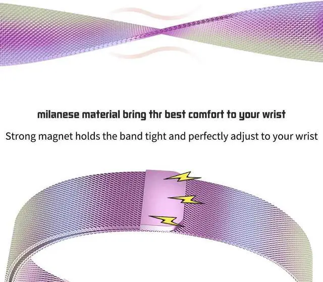 Alt view image 4 of 7 - Werleo Bands Compatible with Fitbit Inspire HR Bands / Fitbit Inspire Band,Inspire hr Metal Stainless Steel Magnetic Men Women Replacement Bands for Fitbit Inspire & Inspire HR Fitness Tracker