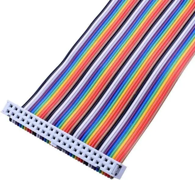 Alt view image 4 of 5 - Werleo 2 Packs Male to Female GPIO Ribbon Cable 40pin 8inch Breadboard Jumper Wires for Connection Raspberry Pi 3 2 Model B B+ with 3.5/5 inch TFT Touch Screen LCD Display