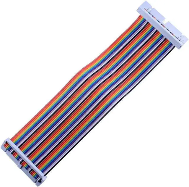 Alt view image 5 of 5 - Werleo 2 Packs Male to Female GPIO Ribbon Cable 40pin 8inch Breadboard Jumper Wires for Connection Raspberry Pi 3 2 Model B B+ with 3.5/5 inch TFT Touch Screen LCD Display