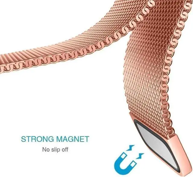 Alt view image 4 of 7 - Werleo Bands Compatible with Fitbit Inspire HR Bands / Fitbit Inspire Band,Inspire hr Metal Stainless Steel Magnetic Men Women Replacement Bands for Fitbit Inspire & Inspire HR Fitness Tracker