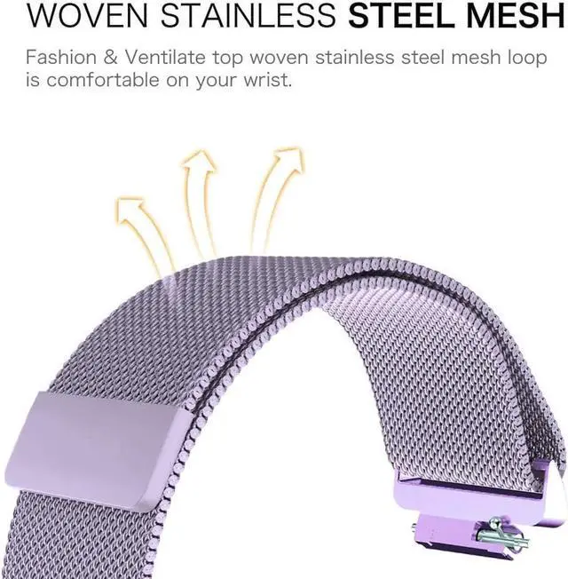 Alt view image 6 of 7 - Werleo Bands Compatible with Fitbit Inspire HR Bands / Fitbit Inspire Band,Inspire hr Metal Stainless Steel Magnetic Men Women Replacement Bands for Fitbit Inspire & Inspire HR Fitness Tracker