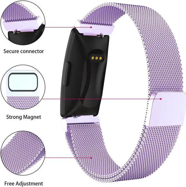 Alt view image 4 of 7 - Werleo Bands Compatible with Fitbit Inspire HR Bands / Fitbit Inspire Band,Inspire hr Metal Stainless Steel Magnetic Men Women Replacement Bands for Fitbit Inspire & Inspire HR Fitness Tracker