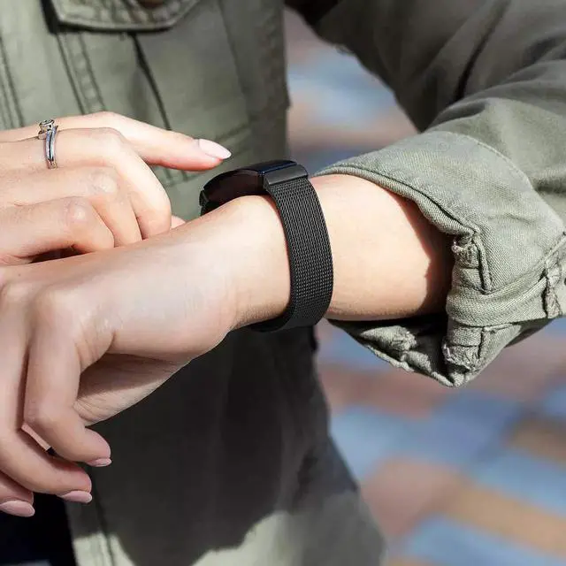 Alt view image 2 of 7 - Werleo Bands Compatible with Fitbit Inspire HR Bands / Fitbit Inspire Band,Inspire hr Metal Stainless Steel Magnetic Men Women Replacement Bands for Fitbit Inspire & Inspire HR Fitness Tracker