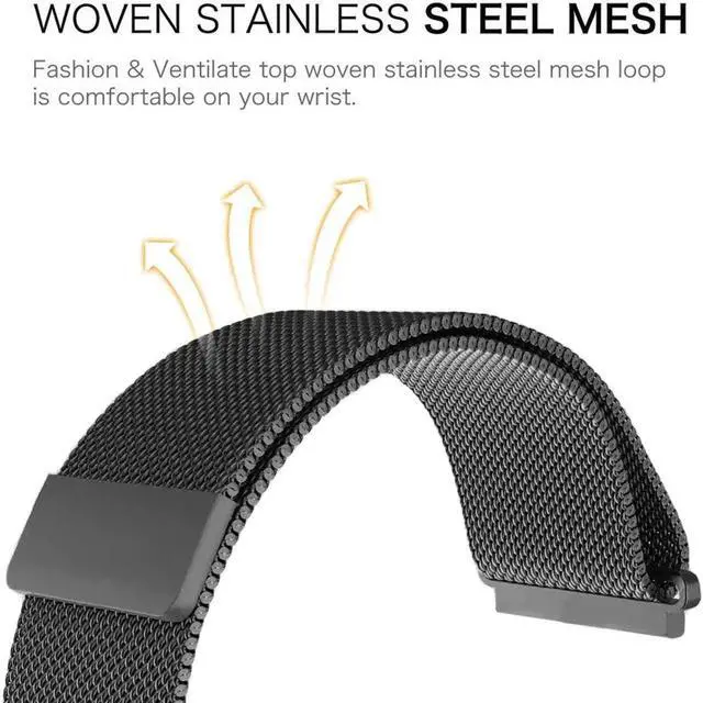 Alt view image 6 of 7 - Werleo Bands Compatible with Fitbit Inspire HR Bands / Fitbit Inspire Band,Inspire hr Metal Stainless Steel Magnetic Men Women Replacement Bands for Fitbit Inspire & Inspire HR Fitness Tracker