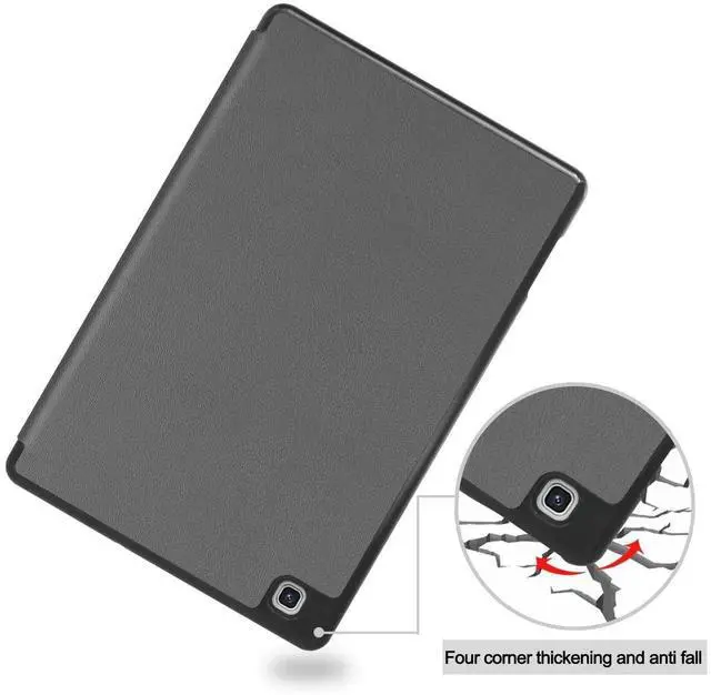 Alt view image 5 of 7 - Case for Samsung Galaxy Tab S6 Lite 10.4 inch 2024 2022 2020, Slim Smart Stand Cover Protective Cover with Pencil Holder, Stand, Universal Stylus Pen Grey