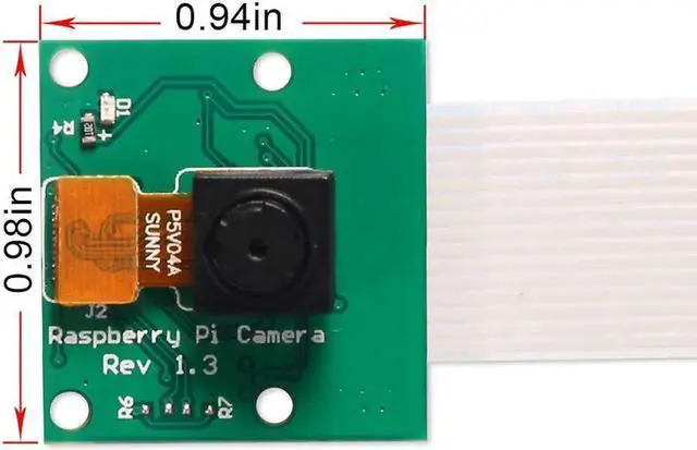 Alt view image 2 of 7 - Werleo Raspberry Pi 3B+ Camera 5 Megapixels 1080p Sensor OV5647 Mini Camera Video Module for Raspberry Pi Model A B B+ Pi 2 and Raspberry Pi 3 3B+