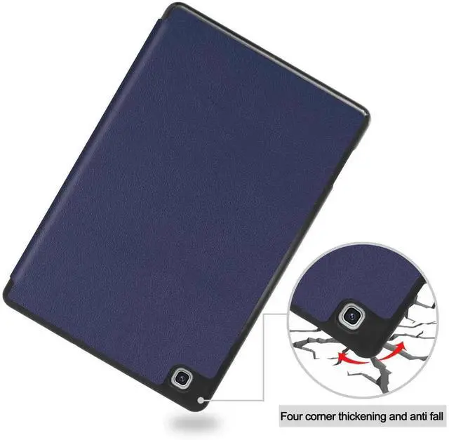 Alt view image 6 of 7 - Case for Samsung Galaxy Tab S6 Lite 10.4 inch 2024 2022 2020, Slim Smart Stand Cover Protective Cover with Pencil Holder, Stand, Universal Stylus Pen Blue