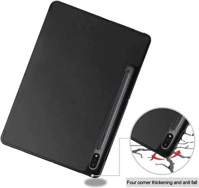 Alt view image 4 of 7 - Case Cover for Samsung Galaxy Tab S7 11 inch 2020 SM-T870/T875, [with Strong Magnet for Hanging] [Protective Cover with Pencil Holder] [Auto Sleep/Wake]