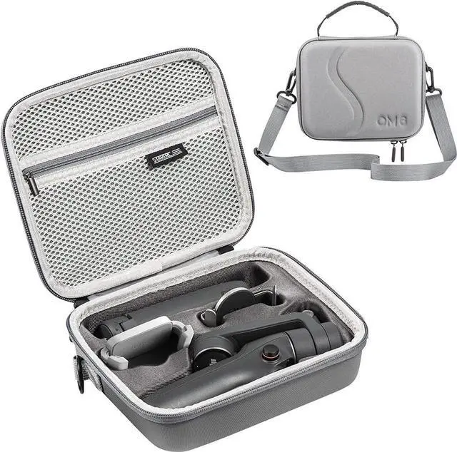Main image of OM 6 Case, Waterproof Portable PU Leather Storage Shoulder Bag Travel Carrying Case for DJI Osmo Mobile 6 Gimbal Stabilizer Accessories