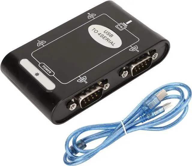 Alt view image 6 of 7 - USB to Serial Adapter, Com Reserved Function, 4 RS232 Ports, Compact Design Compact Design, USB to RS232 Adapter, Windows Compatible Suitable for Notebook Computers