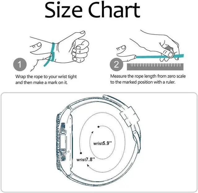 Alt view image 3 of 5 - Werleo Sport Band Replacement Wrist Straps Compatible with Garmin Forerunner 245 / 645 GPS Running Smartwatch