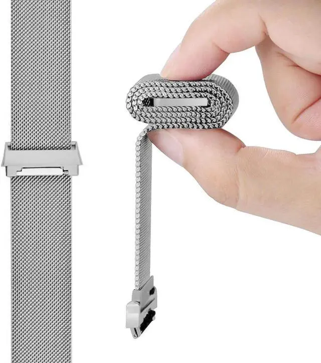 Alt view image 3 of 7 - Werleo Compatible with Fitbit Ionic Bands Metal Stainless Steel Small & Large Strap Comfortable Adjustable Closure Wrist Sport Band Replacement for Fitbit Ionic Smart Watch