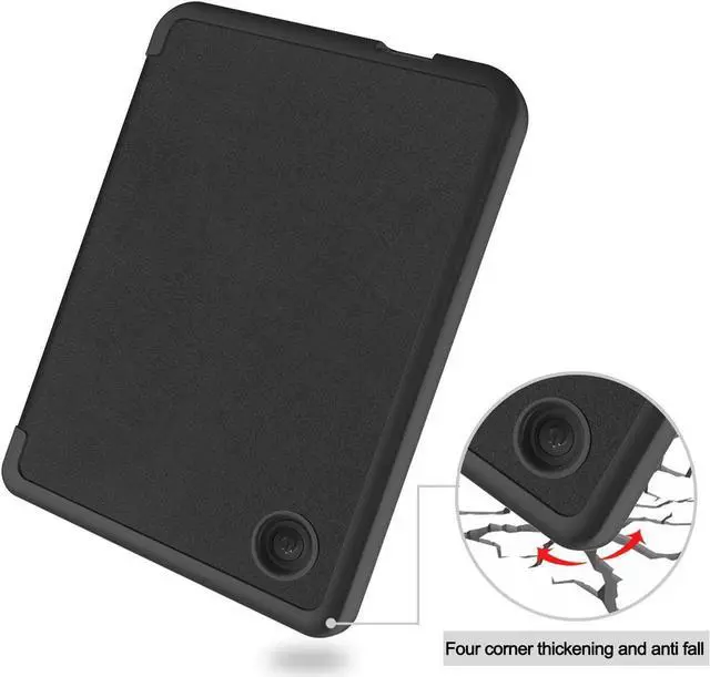 Alt view image 3 of 7 - Case for 6 inch Kobo Clara 2E / Tolino Shine 4, 2022 Released, Ultra Slim Lightweight Folio Premium PU Leather Protective Cover with Auto Sleep/Wake Function, 2 in 1 Stylus Pen