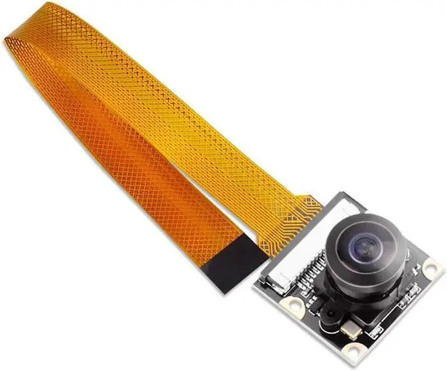 Alt view image 6 of 7 - Raspberry Pi Zero W Camera Module 5MP Wide Angle 160 Degree Fisheye Lens Camera Night Vision OV5647 1080P Sensor HD Webcam Video with Zero Cable for Raspberry Pi Model 3 B B+ A+ RPi 3 2 1 zero zero W