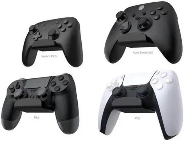 Alt view image 3 of 5 - 2 Pcs Wall Hanging Bracket Game Handle Controller Headset Hook Hanger For Nintendo PS5/Xbox/Switch Pro gamepad