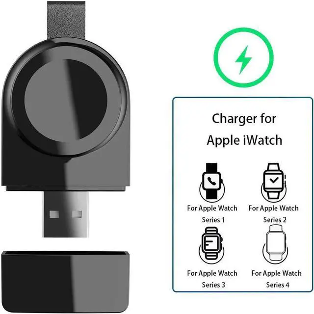 Main image of Watch Charger for Apple Magnetic Portable Wireless iWatch Charger Compatible for Apple Watch Series 1 2 3 4 in 38mm 40mm 42mm 44mm