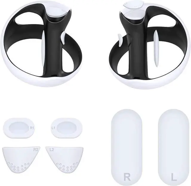 Main image of Silicone Controller Pad for PSVR2,4 in 1 Accessories Kit for PS VR2 Controller with Anti-Slip Handle Cover Grip Protection
