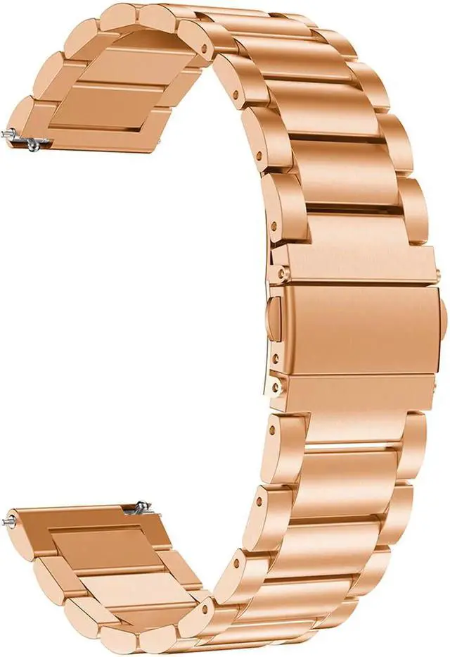 Alt view image 5 of 6 - Werleo Compatible for Garmin Vivoactive 3 Watch Band 20mm Stainless Steel Watch Strap for Garmin Forerunner 645 / Forerunner 245 / Samsung Galaxy Watch 42mm / Galaxy Watch Active 40mm Smart Watch