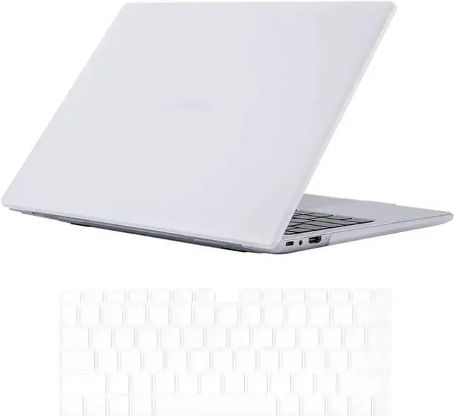 Main image of Compatible with Huawei MateBook 14 inch 2021 / 2022 Matte Laptop Protective Hard Shell Case for Huawei Mate Book 14" 2021 2022 with Keyboard Cover Skin Transparent
